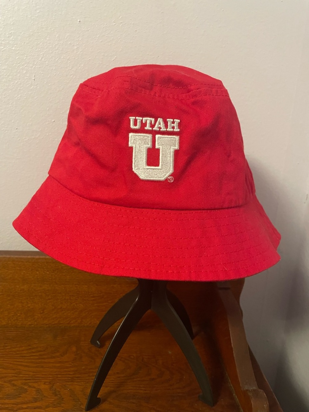 Utah Red Bucket Hat with Embroidered U